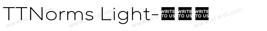TTNorms Light字体转换 TTNorms Light字体转换
